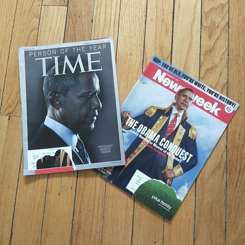 Time Magazine Person of the Year Barack Obama Newsweek Obama Conquest 2012 2xSet